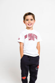 Holy Pals T-Shirt No Greater Love White Short Sleeve T-Shirt Cotton