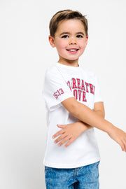 Holy Pals T-Shirt No Greater Love White Short Sleeve T-Shirt Cotton