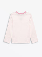 Holy Pals T-Shirt Pink Prayer Pocket Long Sleeve T-Shirt Cotton