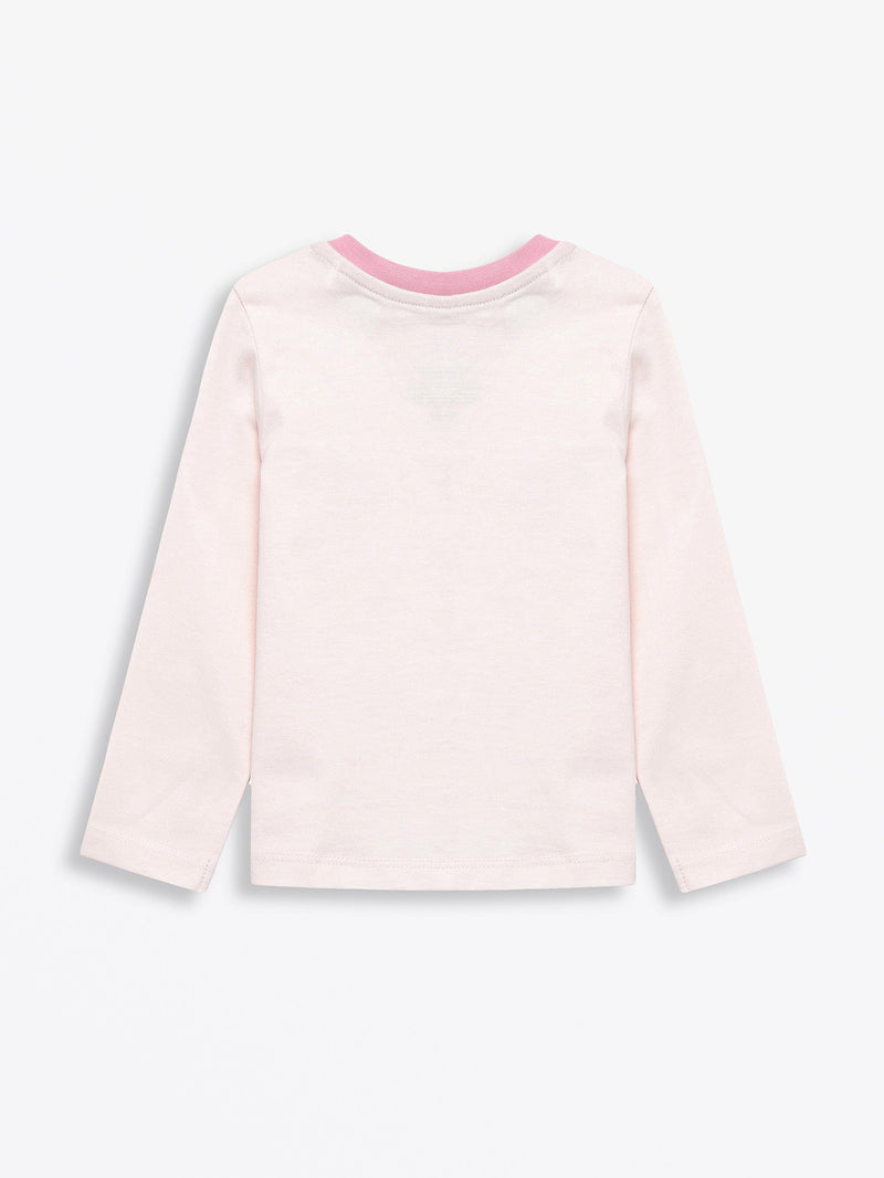 Holy Pals T-Shirt Pink Prayer Pocket Long Sleeve T-Shirt Cotton