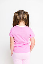 Holy Pals T-Shirt Pink Prayer Pocket Short Sleeve T-Shirt Cotton