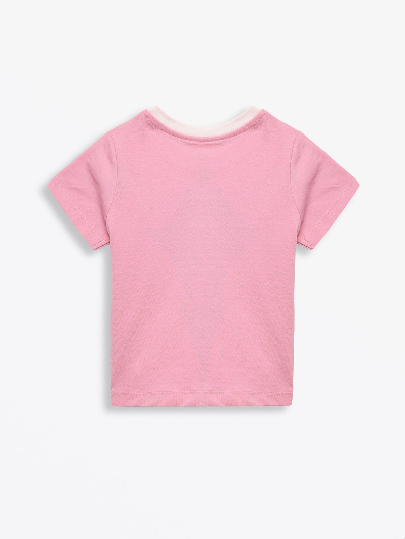 Holy Pals T-Shirt Pink Prayer Pocket Short Sleeve T-Shirt Cotton