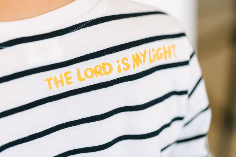 Holy Pals T-Shirt The Lord is My Light Long Sleeve Shirt Cotton