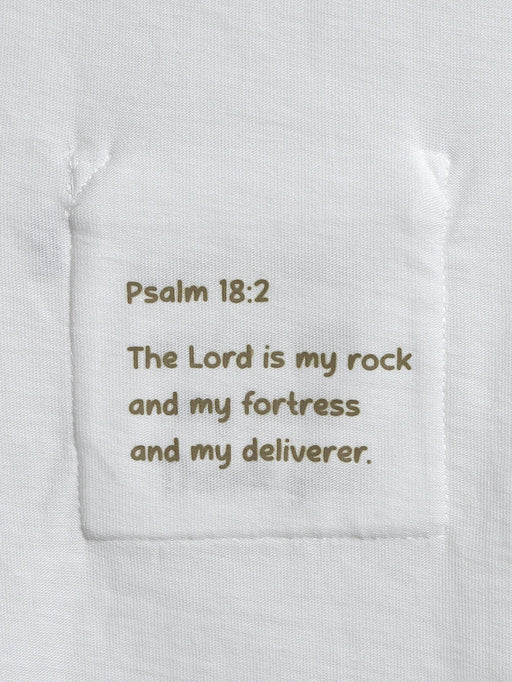 Holy Pals T-Shirt White Prayer Pocket Long Sleeve Shirt Cotton