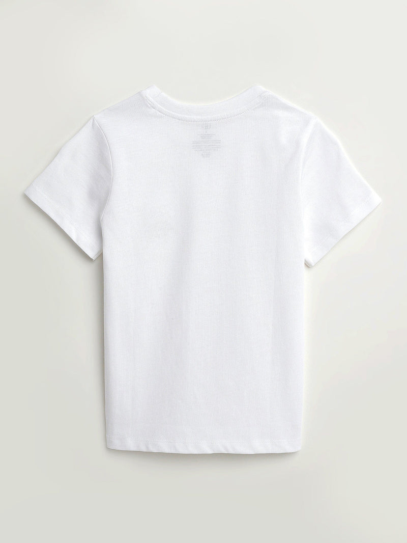 Holy Pals T-Shirt White Prayer Pocket Short Sleeve T-Shirt Cotton