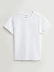 Holy Pals T-Shirt White Prayer Pocket Short Sleeve T-Shirt Cotton