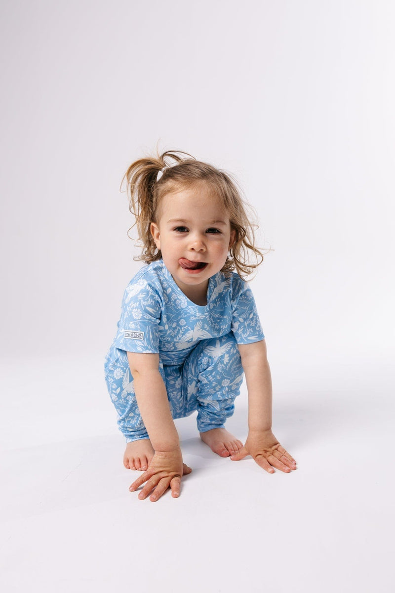 Holy Pals Two Piece Birds of the Air Short Sleeve Set Cotton