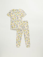 Holy Pals Two Piece Consider the Lilies Short Sleeve Set Cotton
