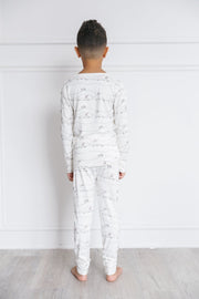 Holy Pals Two Piece Early Sunday Morning PJ Long Sleeve Set Bamboo