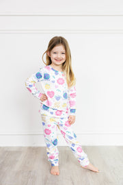 Holy Pals Two Piece For God So Loved The World PJ Long Sleeve Set Cotton