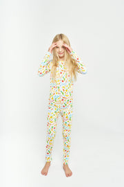 Holy Pals Two Piece Fruit of the Spirit PJ Long Sleeve & Pants Set Bamboo