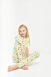 Holy Pals Two Piece Fruit of the Spirit PJ Long Sleeve & Pants Set Bamboo