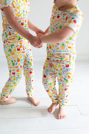 Holy Pals Two Piece Fruit of the Spirit PJ Short Sleeve & Pants Set Bamboo