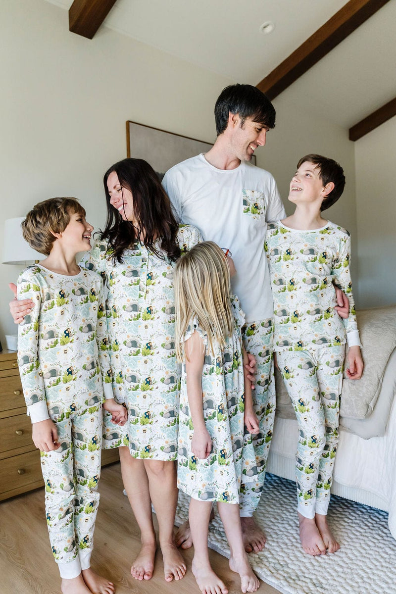 Holy Pals Two Piece He Is Risen PJ Long Sleeve Set Cotton