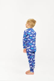 Holy Pals Two Piece Jonah Blue PJ Long Sleeve Set Cotton