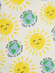 Holy Pals Two Piece Light of the World Short Sleeve Set Cotton
