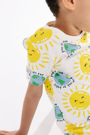 Holy Pals Two Piece Light of the World Short Sleeve Set Cotton