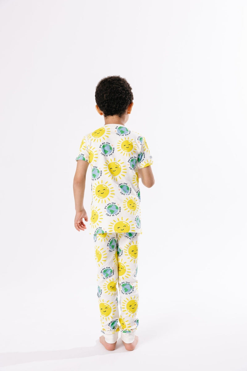 Holy Pals Two Piece Light of the World Short Sleeve Set Cotton