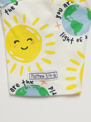 Holy Pals Two Piece Light of the World Short Sleeve Set Cotton