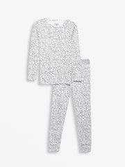 Holy Pals Two Piece Love One Another PJ Long Sleeve Set Cotton