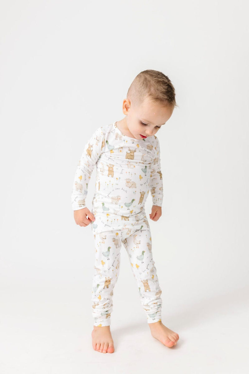 Holy Pals Two Piece New Birth PJ Long Sleeve Set Bamboo