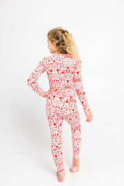 Holy Pals Two Piece No Greater Love Pink PJ Long Sleeve Set Bamboo