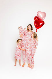Holy Pals Two Piece No Greater Love Pink PJ Long Sleeve Set Bamboo