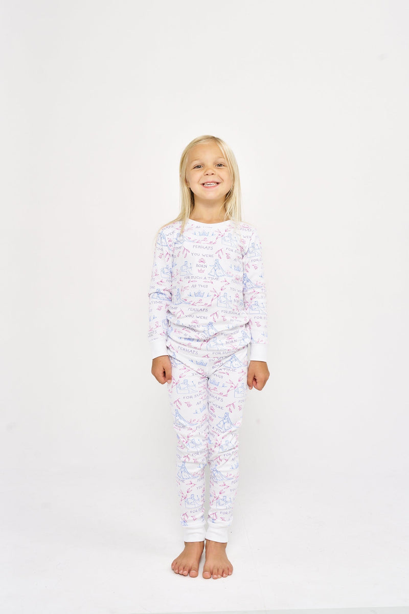 Holy Pals Two Piece Queen Esther PJ Long Sleeve Set Cotton