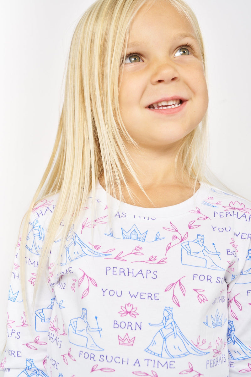 Holy Pals Two Piece Queen Esther PJ Long Sleeve Set Cotton