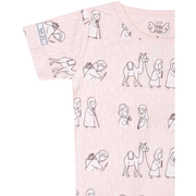 Holy Pals Two Piece Ruth & Naomi PJ Short Sleeve & Pants Set Bamboo