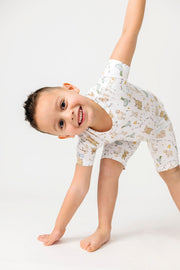 Holy Pals Two Piece Shorts New Birth PJ Shorts Set Bamboo