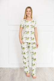 Holy Pals Women's He Is Risen Women's PJ Relaxed Set Cotton