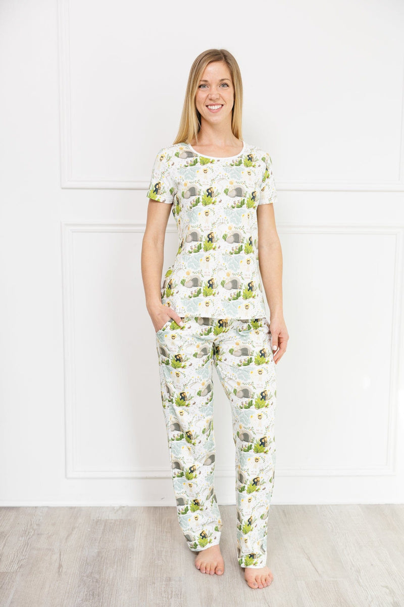 Holy Pals Women's He Is Risen Women's PJ Relaxed Set Cotton
