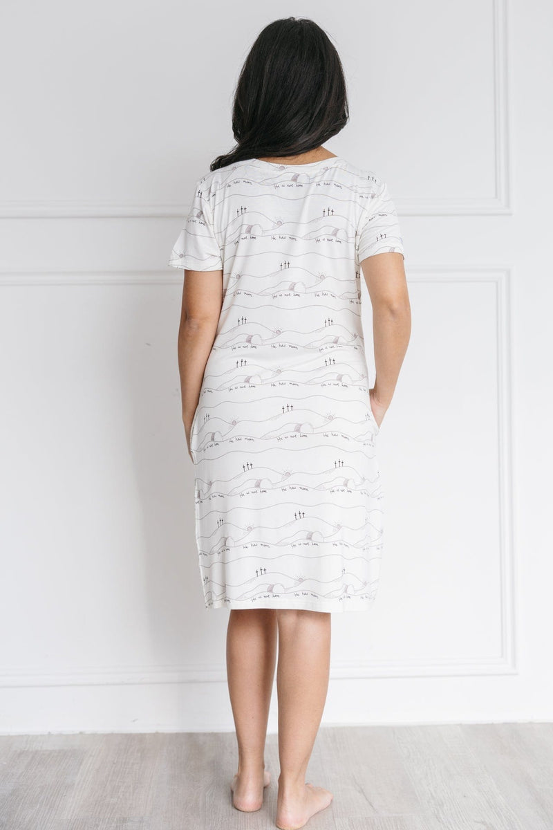 Holy Pals Women's Nightgowns Early Sunday Morning Women's Nightgown Bamboo