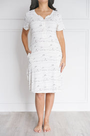 Holy Pals Women's Nightgowns Early Sunday Morning Women's Nightgown Bamboo