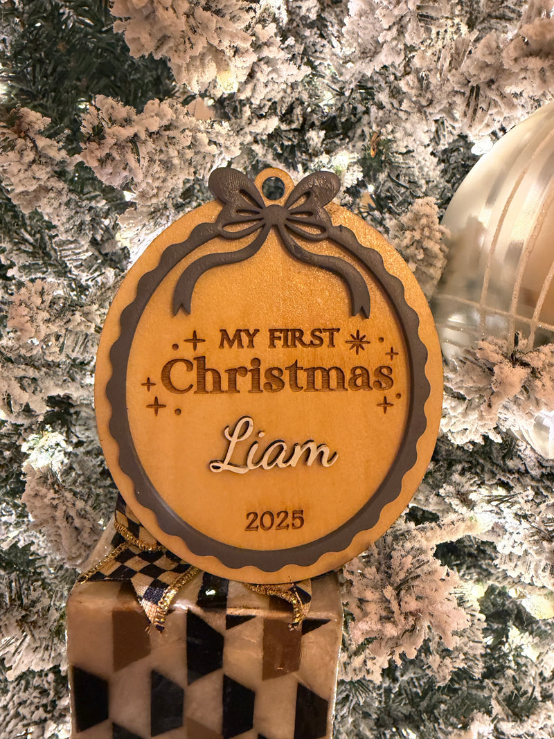 Baby's First Christmas Custom Ornament