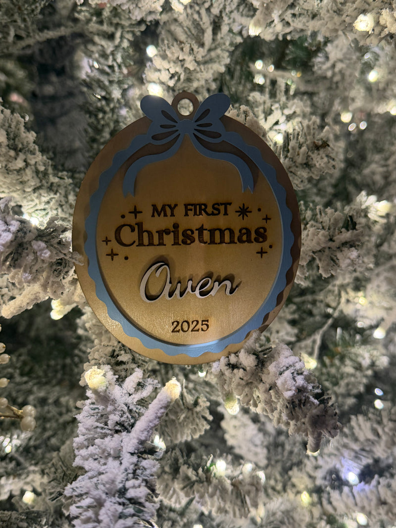 Baby's First Christmas Custom Ornament