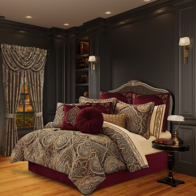J. Queen New York Comforter Sets Bordeaux Comforter Set