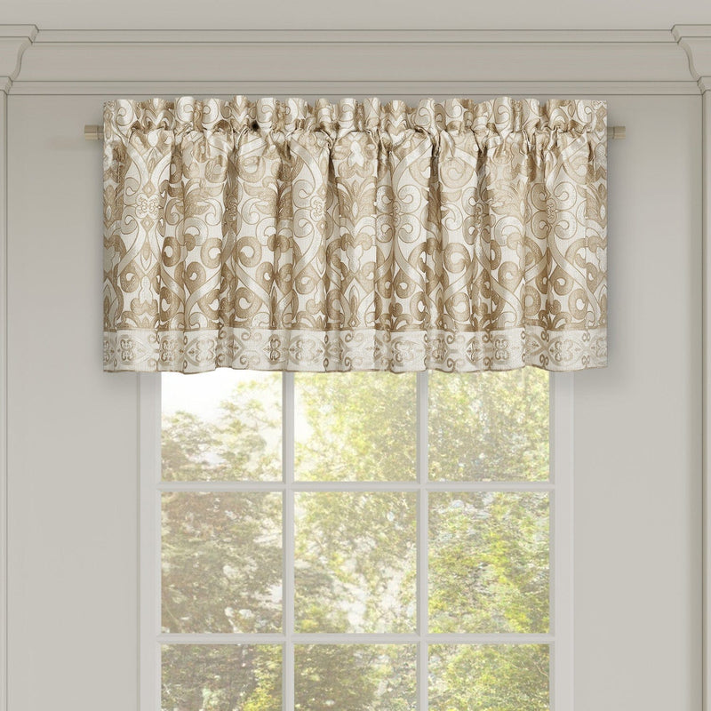 J. Queen New York Coordinate Window Amaretto Window Straight Valance