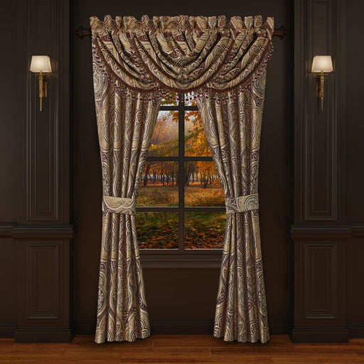 J. Queen New York Coordinate Window Bordeaux Window Panel Pair