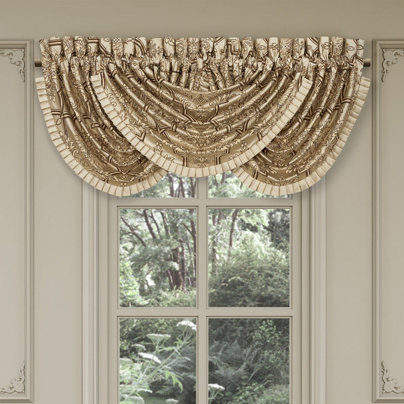 J. Queen New York Coordinate Window Gold Coast Window Waterfall Valance