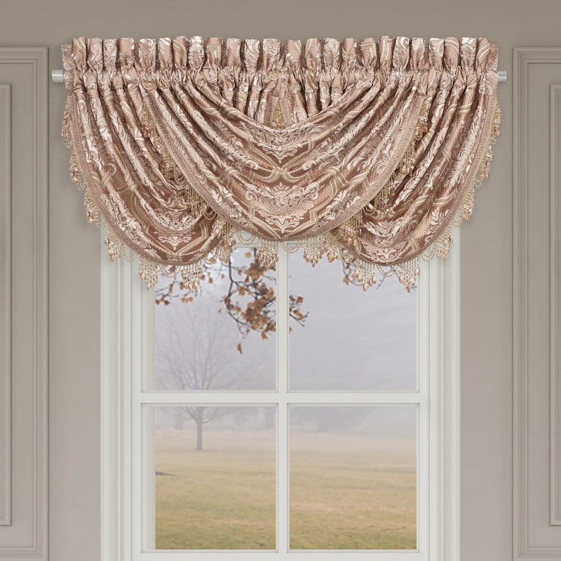 J. Queen New York Coordinate Window Rosewater Window Waterfall Valance