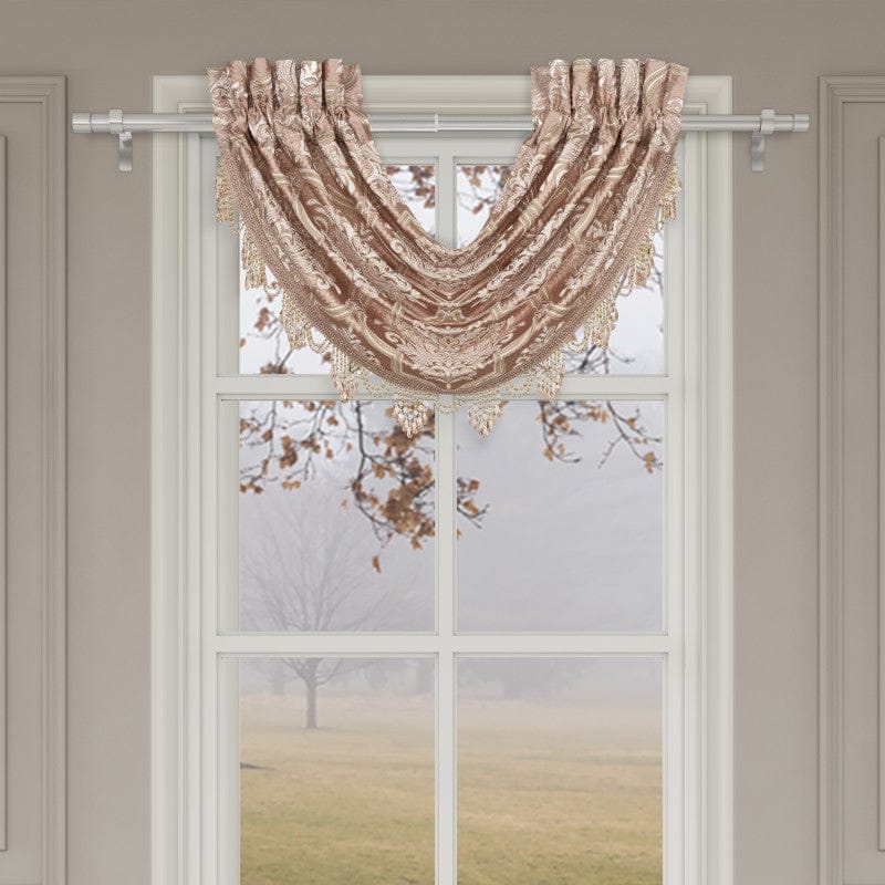 J. Queen New York Coordinate Window Rosewater Window Waterfall Valance