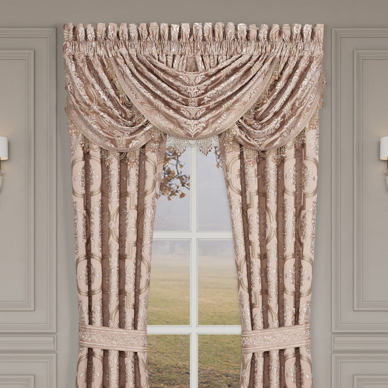 J. Queen New York Coordinate Window Rosewater Window Waterfall Valance
