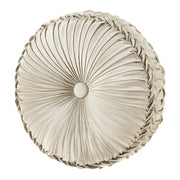 J. Queen New York Decorative Coordinate Pillows Alaro Tufted Round Decorative Throw Pillow