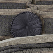 J. Queen New York Decorative Coordinate Pillows Alaro Tufted Round Decorative Throw Pillow