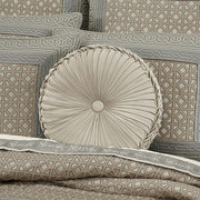 J. Queen New York Decorative Coordinate Pillows Alaro Tufted Round Decorative Throw Pillow