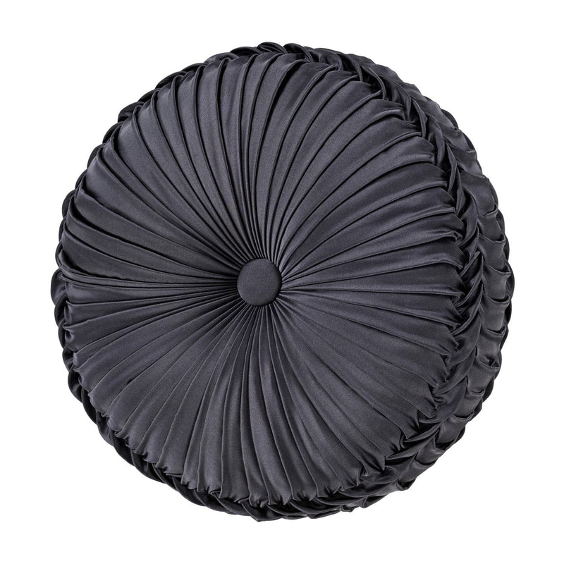 J. Queen New York Decorative Coordinate Pillows Alaro Tufted Round Decorative Throw Pillow