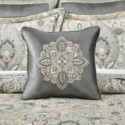 J. Queen New York Decorative Coordinate Pillows Annabelle 18" Square Embellished Decorative Throw Pillow