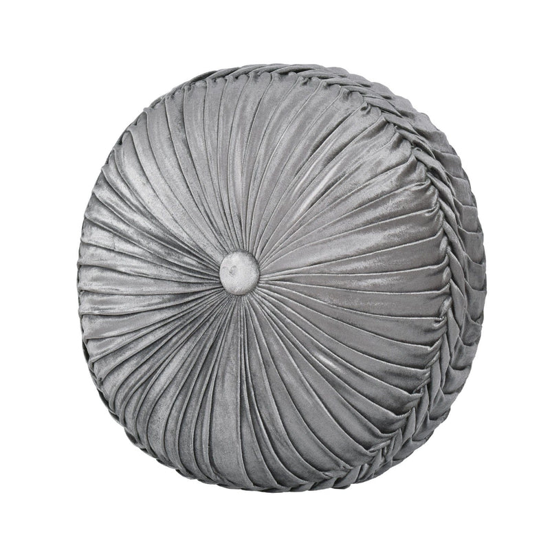 J. Queen New York Decorative Coordinate Pillows Annabelle Tufted Round Decorative Throw Pillow